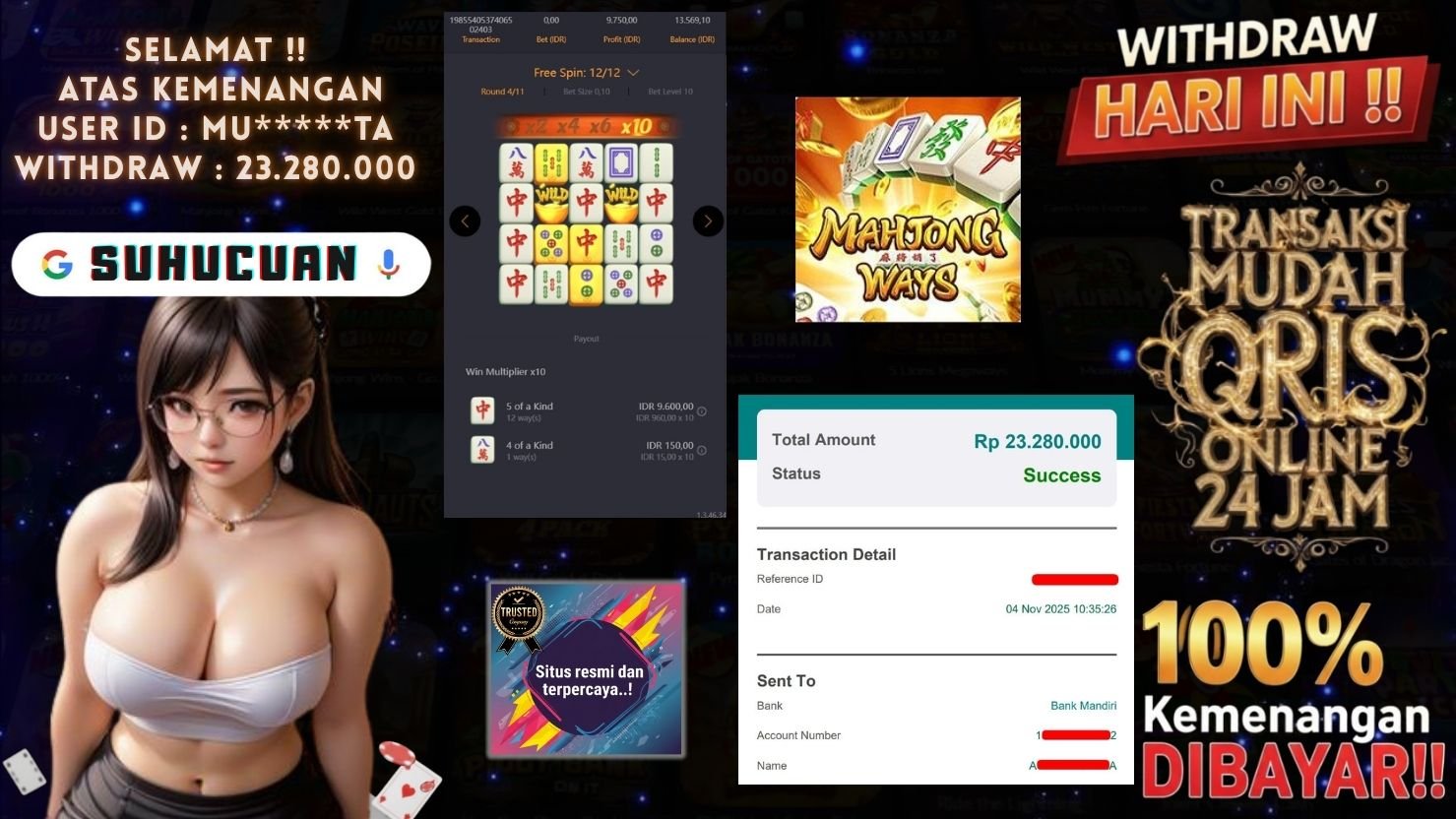 SUHUCUAN JACKPOT SLOT MAHJONG WAYS